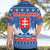 Slovakia Christmas Hawaiian Shirt Vesele Vianoce - Coat Of Arms - Wonder Print Shop