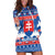 Slovakia Christmas Hoodie Dress Vesele Vianoce - Coat Of Arms