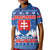 Slovakia Christmas Kid Polo Shirt Vesele Vianoce - Coat Of Arms - Wonder Print Shop