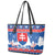 Slovakia Christmas Leather Tote Bag Vesele Vianoce - Coat Of Arms - Wonder Print Shop