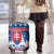 Slovakia Christmas Luggage Cover Vesele Vianoce - Coat Of Arms - Wonder Print Shop