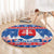 Slovakia Christmas Round Carpet Vesele Vianoce - Coat Of Arms