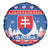 Slovakia Christmas Spare Tire Cover Vesele Vianoce - Coat Of Arms - Wonder Print Shop