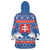 Slovakia Christmas Wearable Blanket Hoodie Vesele Vianoce - Coat Of Arms - Wonder Print Shop