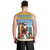 Aruba Christmas Men Tank Top Surfing Santa Bon Pasco - Wonder Print Shop