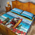 Aruba Christmas Quilt Bed Set Surfing Santa Bon Pasco - Wonder Print Shop