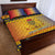 Chad Christmas Quilt Bed Set Coat Of Arms Merry Christmas - Wonder Print Shop