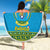 Rwanda Christmas Beach Blanket Coat Of Arms Noheli Nziza - Wonder Print Shop