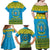 Rwanda Christmas Family Matching Off Shoulder Maxi Dress and Hawaiian Shirt Coat Of Arms Noheli Nziza