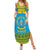 Rwanda Christmas Family Matching Summer Maxi Dress and Hawaiian Shirt Coat Of Arms Noheli Nziza