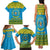 Rwanda Christmas Family Matching Tank Maxi Dress and Hawaiian Shirt Coat Of Arms Noheli Nziza