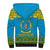 Rwanda Christmas Sherpa Hoodie Coat Of Arms Noheli Nziza - Wonder Print Shop