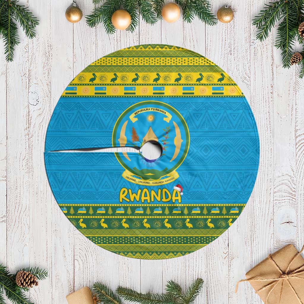 Rwanda Christmas Tree Skirt Coat Of Arms Noheli Nziza