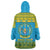 Rwanda Christmas Wearable Blanket Hoodie Coat Of Arms Noheli Nziza