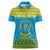 Rwanda Christmas Women Polo Shirt Coat Of Arms Noheli Nziza