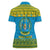 Rwanda Christmas Women Polo Shirt Coat Of Arms Noheli Nziza