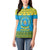 Rwanda Christmas Women Polo Shirt Coat Of Arms Noheli Nziza