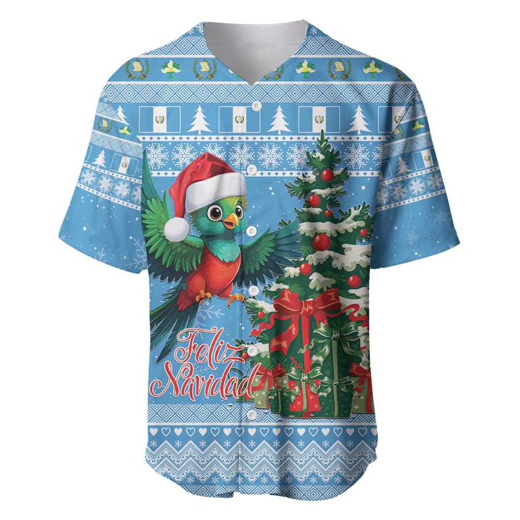 Guatemala Christmas Baseball Jersey Quetzal Feliz Navidad - Wonder Print Shop