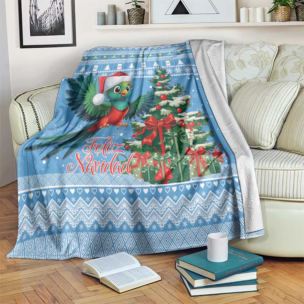 Guatemala Christmas Blanket Quetzal Feliz Navidad