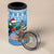 Guatemala Christmas 4 in 1 Can Cooler Tumbler Quetzal Feliz Navidad - Wonder Print Shop