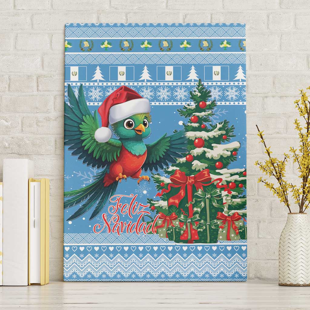 Guatemala Christmas Canvas Wall Art Quetzal Feliz Navidad - Wonder Print Shop