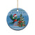 Guatemala Christmas Ceramic Ornament Quetzal Feliz Navidad - Wonder Print Shop