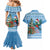 Guatemala Christmas Couples Matching Mermaid Dress and Hawaiian Shirt Quetzal Feliz Navidad - Wonder Print Shop