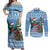 Guatemala Christmas Couples Matching Off Shoulder Maxi Dress and Long Sleeve Button Shirt Quetzal Feliz Navidad - Wonder Print Shop