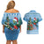 Guatemala Christmas Couples Matching Off Shoulder Short Dress and Hawaiian Shirt Quetzal Feliz Navidad - Wonder Print Shop