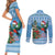 Guatemala Christmas Couples Matching Short Sleeve Bodycon Dress and Long Sleeve Button Shirt Quetzal Feliz Navidad - Wonder Print Shop