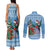 Guatemala Christmas Couples Matching Tank Maxi Dress and Long Sleeve Button Shirt Quetzal Feliz Navidad - Wonder Print Shop