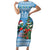 Guatemala Christmas Family Matching Short Sleeve Bodycon Dress and Hawaiian Shirt Quetzal Feliz Navidad