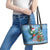 Guatemala Christmas Leather Tote Bag Quetzal Feliz Navidad - Wonder Print Shop