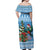 Guatemala Christmas Off Shoulder Maxi Dress Quetzal Feliz Navidad - Wonder Print Shop