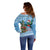 Guatemala Christmas Off Shoulder Sweater Quetzal Feliz Navidad - Wonder Print Shop