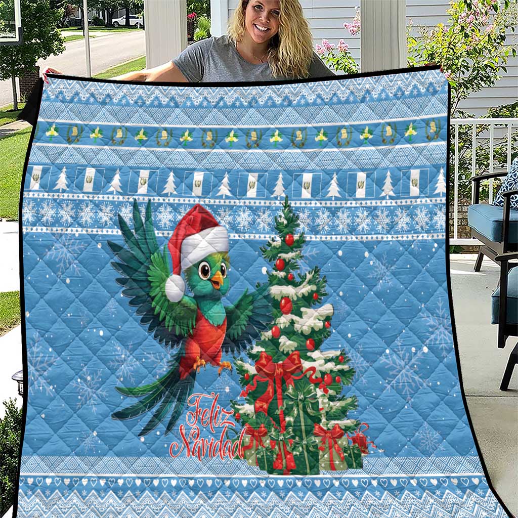 Guatemala Christmas Quilt Quetzal Feliz Navidad - Wonder Print Shop