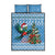 Guatemala Christmas Quilt Bed Set Quetzal Feliz Navidad - Wonder Print Shop