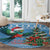 Guatemala Christmas Round Carpet Quetzal Feliz Navidad