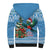 Guatemala Christmas Sherpa Hoodie Quetzal Feliz Navidad - Wonder Print Shop