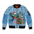 Guatemala Christmas Sleeve Zip Bomber Jacket Quetzal Feliz Navidad - Wonder Print Shop