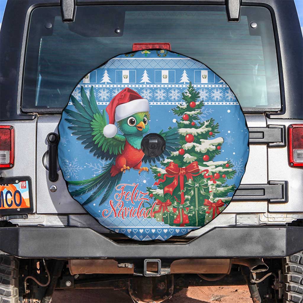 Guatemala Christmas Spare Tire Cover Quetzal Feliz Navidad - Wonder Print Shop