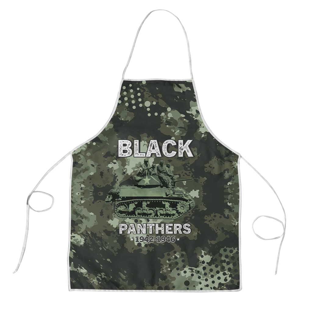 761st Tank Battalion Black Panthers Apron WWII Military Camouflage - Wonder Print Shop