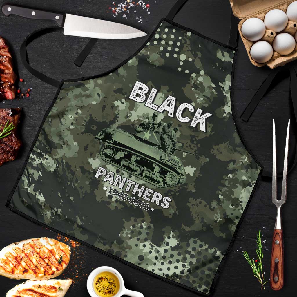 761st Tank Battalion Black Panthers Apron WWII Military Camouflage - Wonder Print Shop