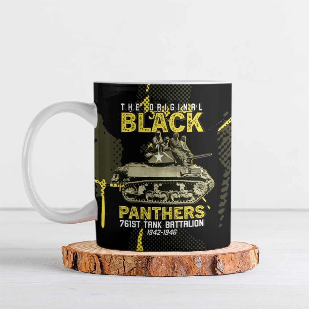 The Original Black Panthers 761st Tank Battalion Ceramic Mug African American Heroes - Wonder Print Shop