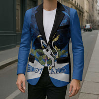 Personalised Unicorn Scotland Blazer Scottish Saltire With Thistle