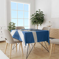 Personalised Unicorn Scotland Tablecloth Scottish Saltire With Thistle