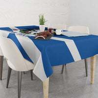 Personalised Unicorn Scotland Tablecloth Scottish Saltire With Thistle
