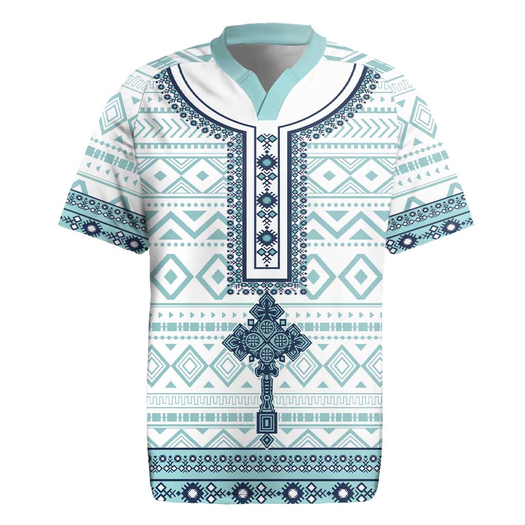 Eritrea Rugby Jersey Eritrean Cross Mix Tilet Pattern