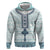 Eritrea Zip Hoodie Eritrean Cross Mix Tilet Pattern - Wonder Print Shop