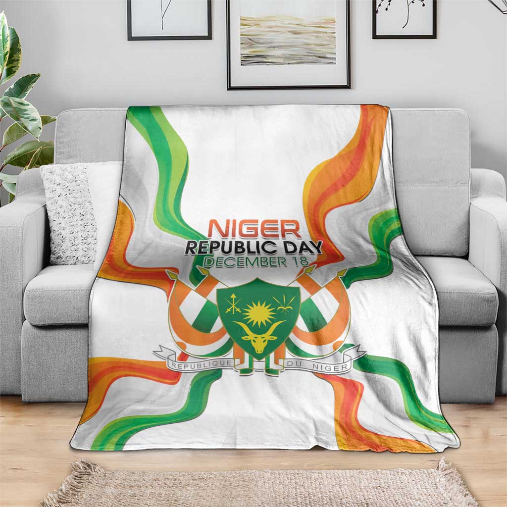 Niger Republic Day Blanket Coat Of Arms With Flag - Wonder Print Shop